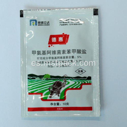 Bolso plástico para embalaje de insecticidas
